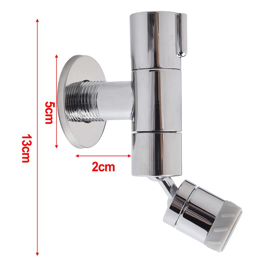 Bathroom Sink Faucet 2-Modes 360 Degree Rotate Brass Corrosion-resistant G1/2 Water Inlet Port Silver/Black/Gray