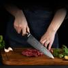 Japanese Damascus Chef Knife - 67 Layer Steel with Abalone Handle - Professional Sharp Kitchen Knife for Cooking & Slicing