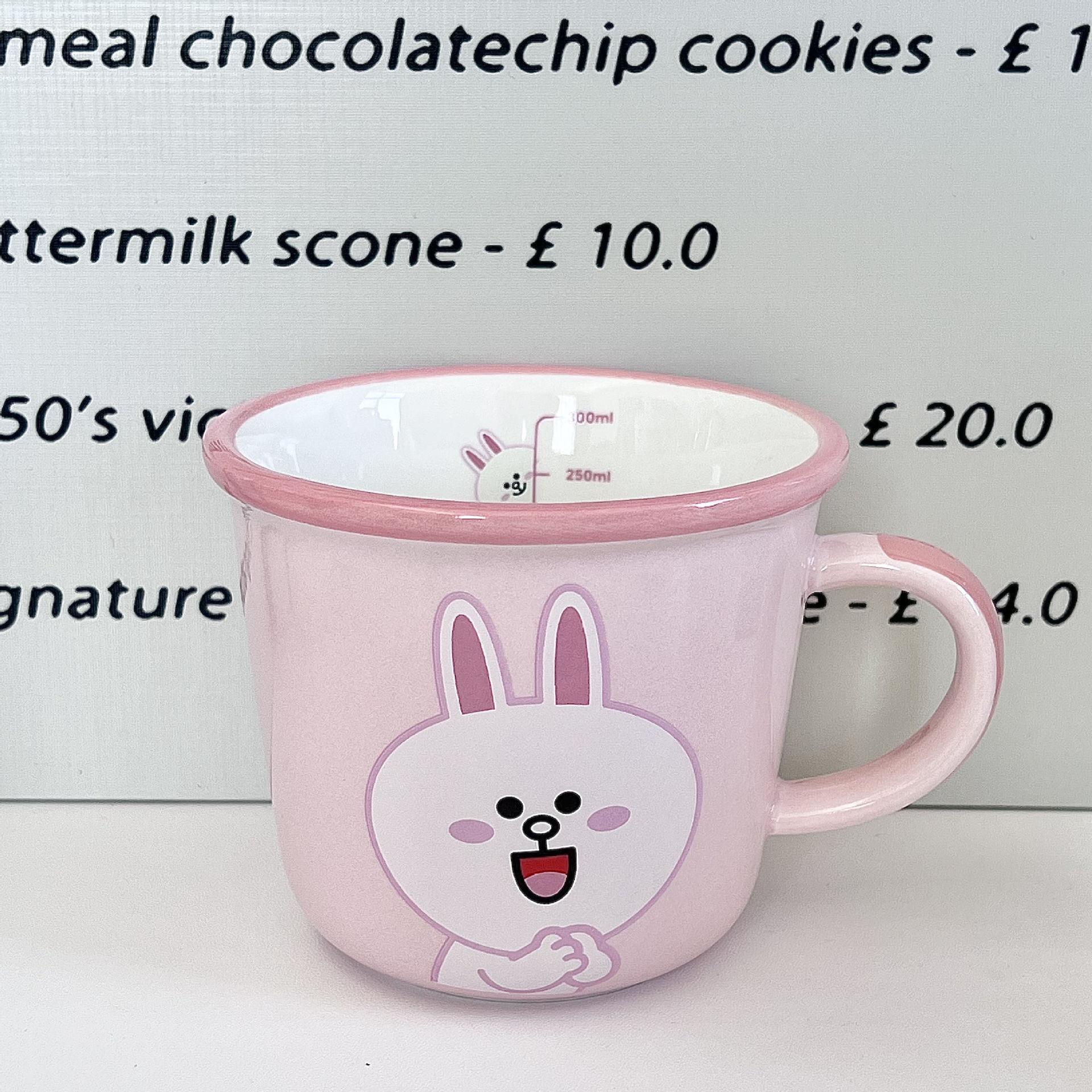 

Детская градуированная чашка пара керамических кружек для мальчиков и девочек подарки на день рождения 401-500ml