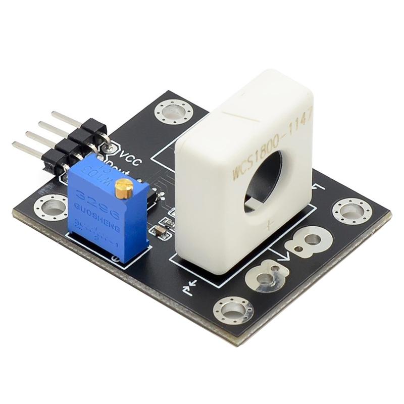 T35C WCS1800 3-5V Hall Current Sensor Adjustable DC100A 70A 35A Short over-Current Detector Protection Module