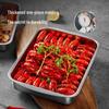 Chahua 304 Stainless Steel Multipurpose Rectangular Serving Tray