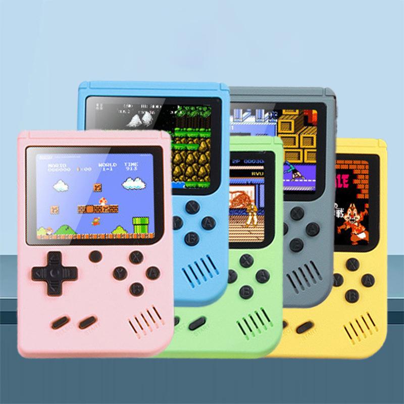 Portable Mini Handheld Video Game Console 8 Bit 3.0 Inch Color Lcd Kids Color Game Player 500 In 1 Games Single Player Version