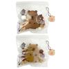 Adorable Porte-clés Squish Capybara Accessoire Anti-stress avec Détails Réalistes pour Bureau Maison ou Voiture