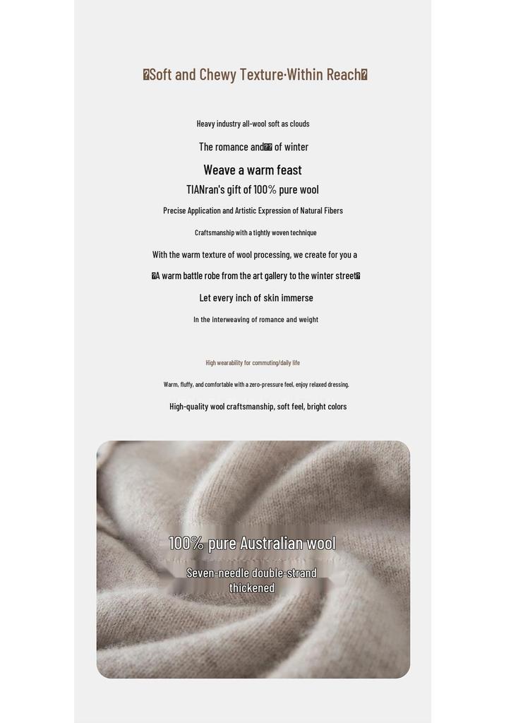 Women's 100% Wool V-neck Loose Knit Pullover Shawl - Solid Color Casual Sweater for Autumn/Winter