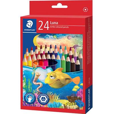 Staedtler Luna Jumbo spalvotas pieštukas 139C24, 24 spalvos, 1 rinkinys, Korėjos žaislų reikmenys