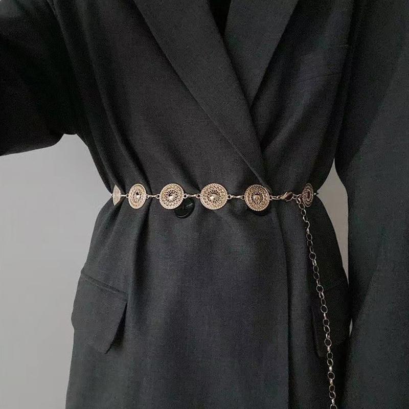 Versatile Bohemia Style Adjustable Waistband Long Waist Belt Dress Body Chain For Women Girls Vintage Openwork Waist Chain