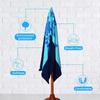 Microfiber Large Size Blue Shark Turtle Travel Swimming Pool Yoga Gym Beach Towel
