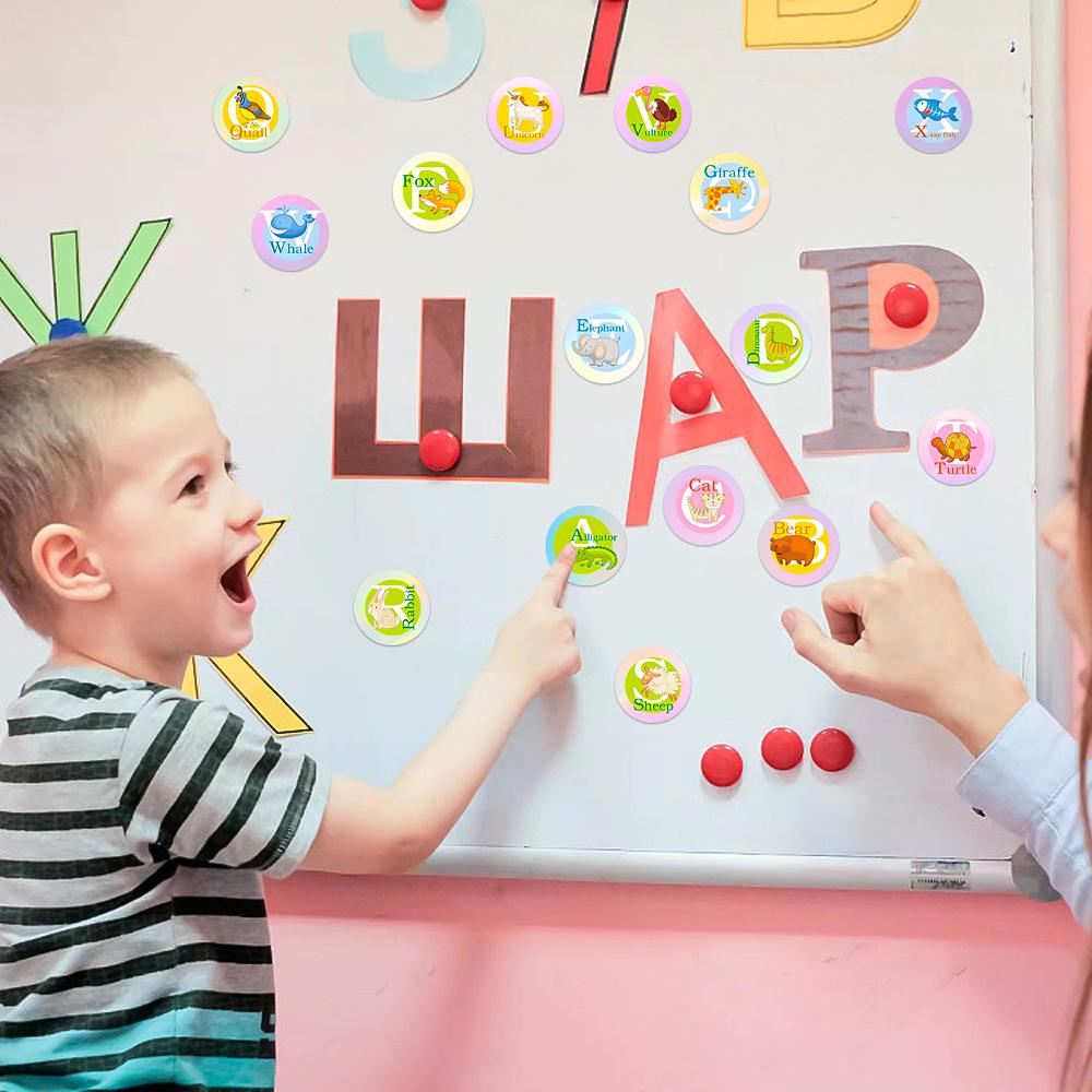 Waterproof Colorful Alphabet Stickers: European & American Home Décor, Personalized Toys & Stationery