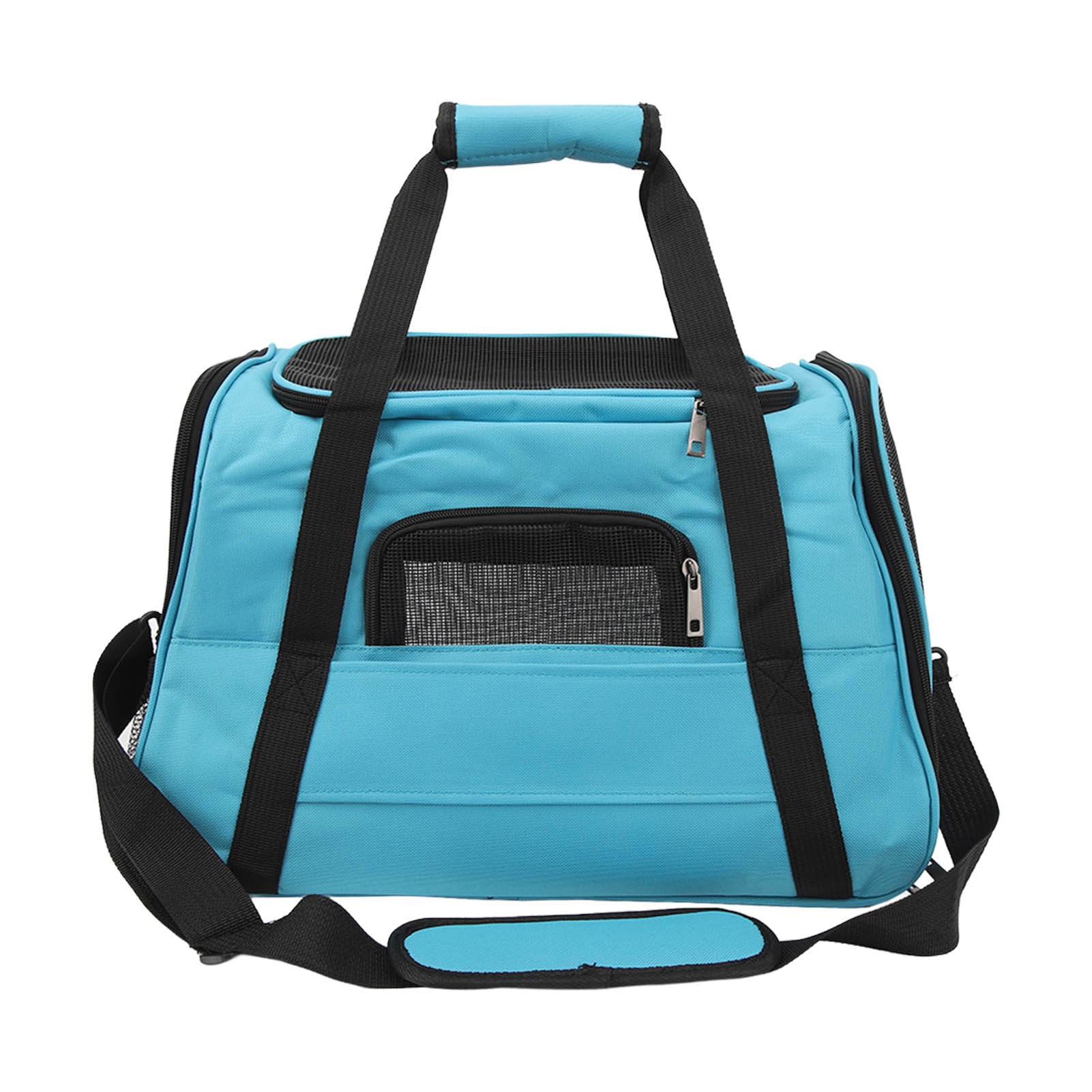 

Pet Carrier Portable Foldable Handheld Breathable Pet Travel Carrier Bag with Cushion for Outdoor Walking Camping Light светло-синий