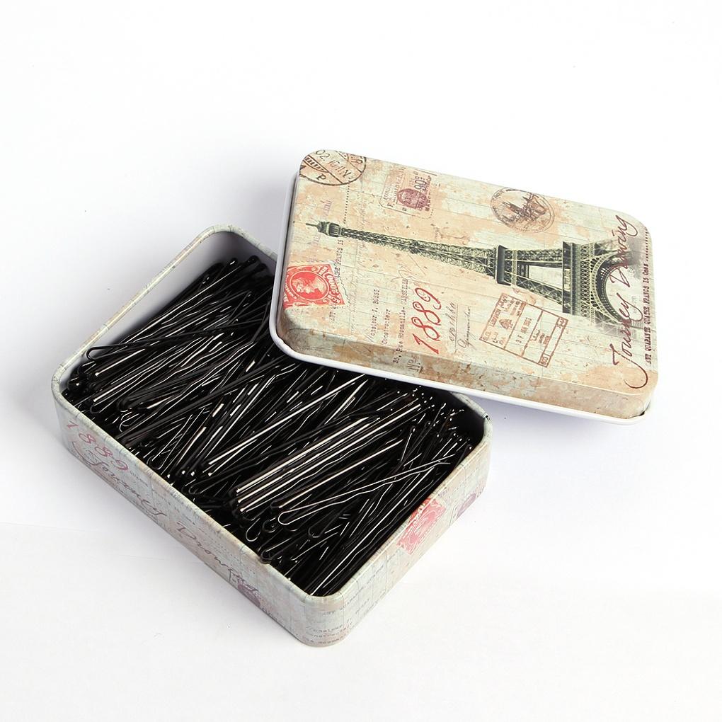 Damen Perinder Silpin 200p (Gerade) Schwarze Hochsteckhaarnadel