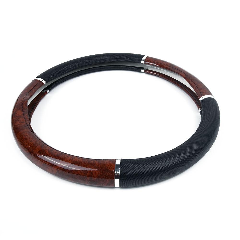 Soft Leather Car Steering Wheel Cover Good Grip Accessories For 15/37CM~38CM UK