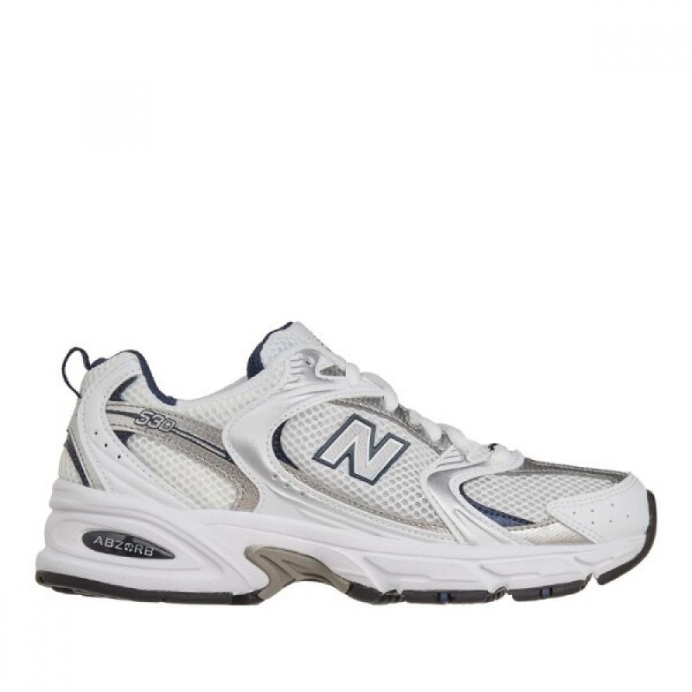

New Balance White Mesh Cushioning Lightweight Sneakers Lnbmr530sg White IT41.5