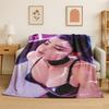 Kpop Demon Hunter Rumi Mira Zoey Gruppo Cartoon Coperta in Flanella Morbida Calda Coperta Plaid per Camera da Letto Soggiorno Letto Viaggio Regalo