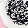 10 ks Akrylové Halloweenské Korálky pro Výrobu Šperků Kreslené Ručně Kreslené Akrylové Korálky Ručně Vyráběné DIY