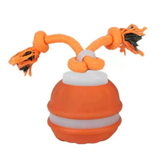 Pet Ball Toy with Tail Rope Rechargeable USB Design Interactive Rolling Cat Toy Boredom