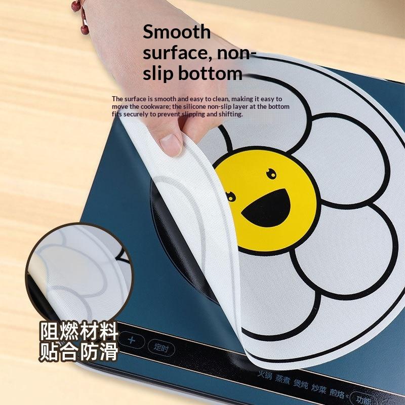 Kitchen Heat Insulation Mat Non-Slip Induction Cooker Cleaning Protection Pad Platinum Grade High Temperature Resistant Mat