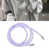 Glitter Drawstring Cord White Mesh Shiny Sequin Round String for Hoodie Clothing Shoe Sweatpants 138cm