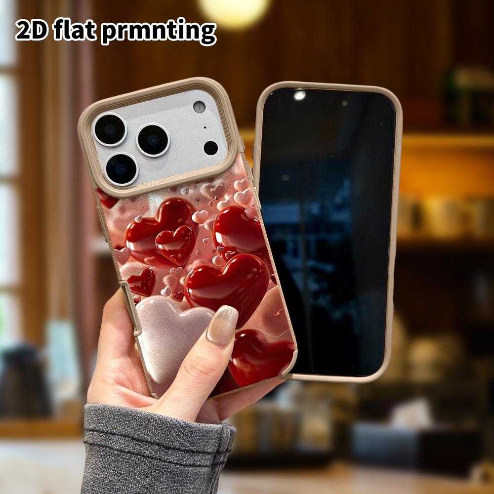 Phone Case: Lambskin 2D Flat Samsung Galaxy A34 A35 M05 M06 S20 S22 S21 FE Plus 5G Protective Case, Heart Theme, Christmas and Halloween Gift