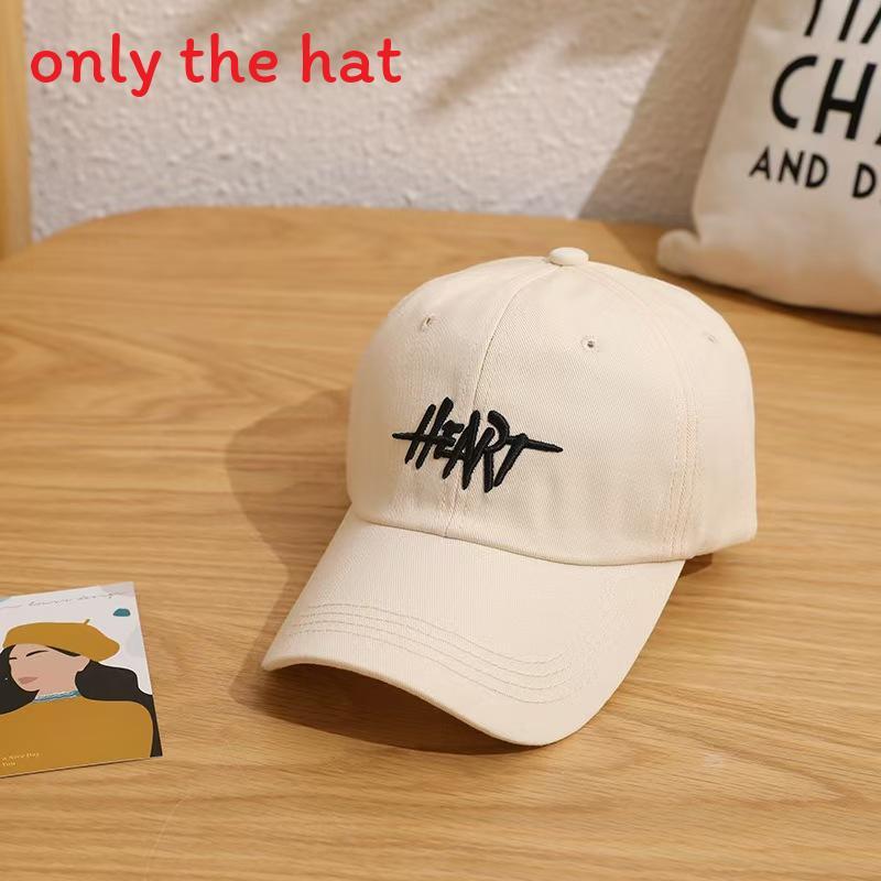 Cotton Baseball Cap For Men Women With Embroidered Letter Sunshade For Outdoor Activities