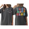 Women's Plus Size Retro Cool Moms Club T-shirt Cotton Breathable Fashionable and Versatile Unisex Streetwear Oversized