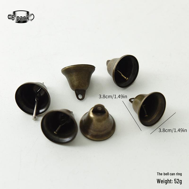Retro Bronze Eichelstern Eisen Glocke Anhänger - Weihnachtsbaum Dekoration