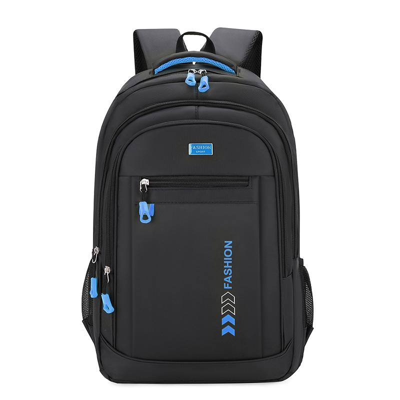 

Повседневный школьный рюкзак мужской холщовый простой рюкзак мужской корейская версия рюкзак большой вместимости сумка для средней школы компьютерная дорожная сумка синий