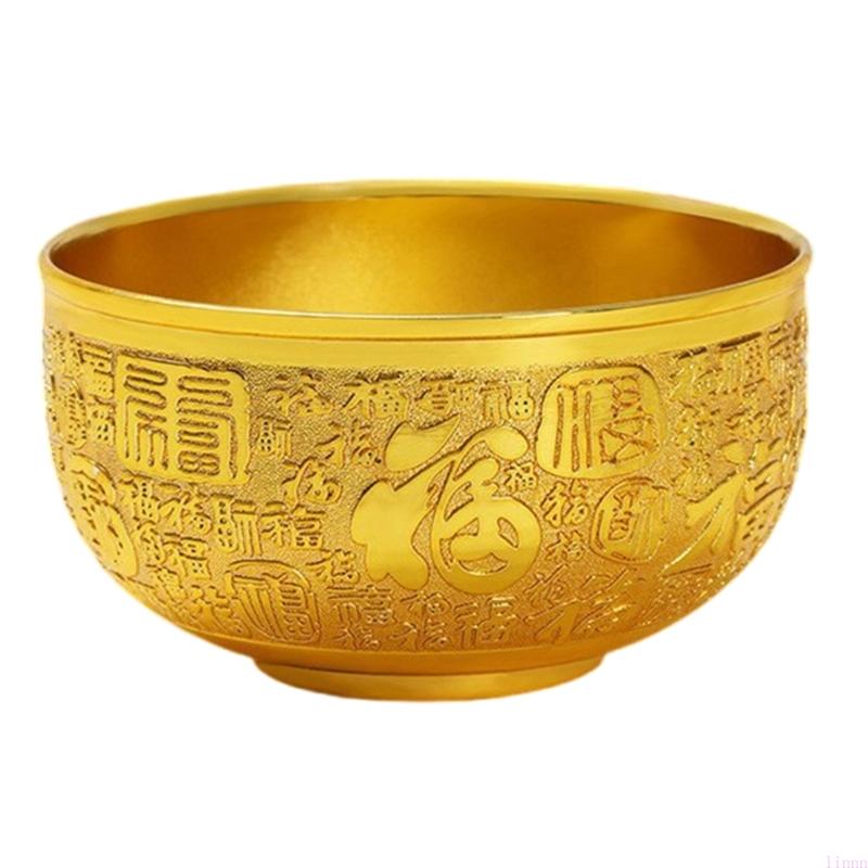 

Collectible Metal Fengshui Decoration Treasure Bowl for Spiritual Space Ornament