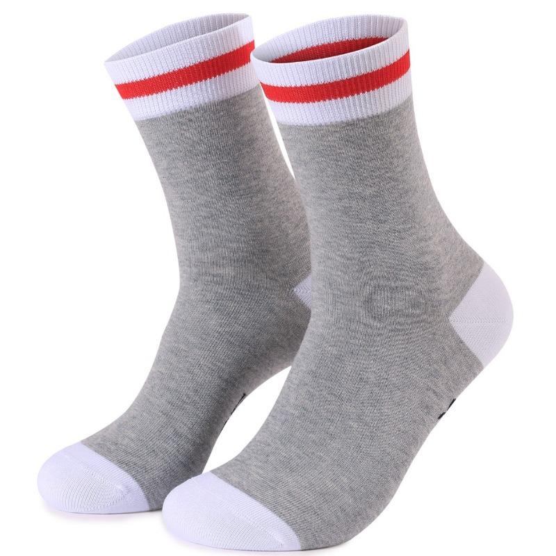 Male Spring and Autumn New Soles English Sweat Absorbing Breathable Tube Socks