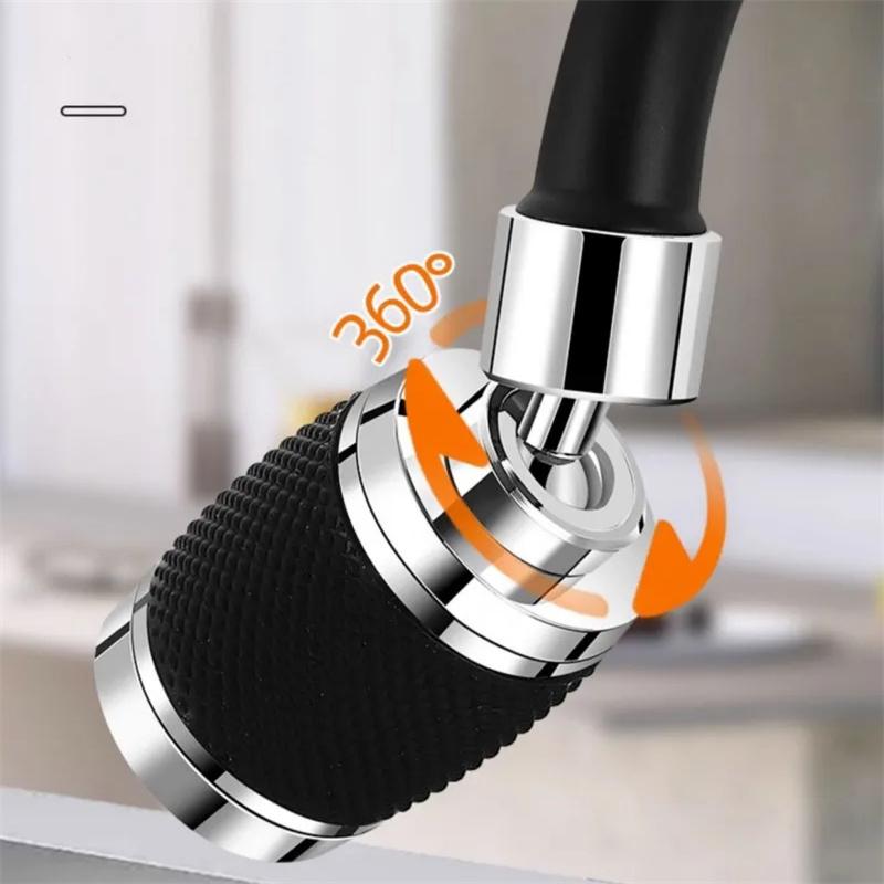 Robinet universal cu filtru rotativ de 360 ​​de grade, 3 moduri, vârf cu bule de apă, economizor anti-stropire, consumabile de bucătărie