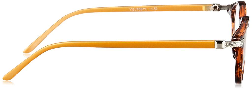 Dulton Bonox Series Reading Glasses Brown/Yellow +1.0 YGJ76BYL/1