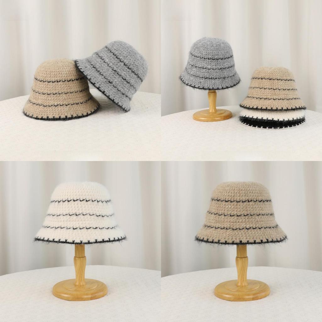 Gestrickter Fischerhut Mit Ohrenschützern Für Winter Herbst Freizeitkleidung