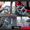 Fahrradpedale Bunte Cycle Rennradpedale Rutschfeste Aluminium MTB Fahrradpedale