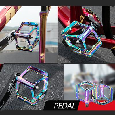Bisiklet Pedalları Renkli Bisiklet Yol Bisikleti Pedalları Kaymaz Alüminyum MTB Bisiklet Pedalları