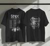 Maglietta Styx World Tour 2026, Stampa reprint Merchandising Concerto Rock Band Retro