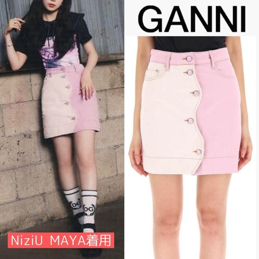 

[USED] GANNI denim mini skirt