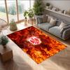 Eintracht Frankfurt Voetbal Print Kristal Fluweel Tapijt, Comfortabel Waterabsorberend Antislip Binnen Vloerkleed