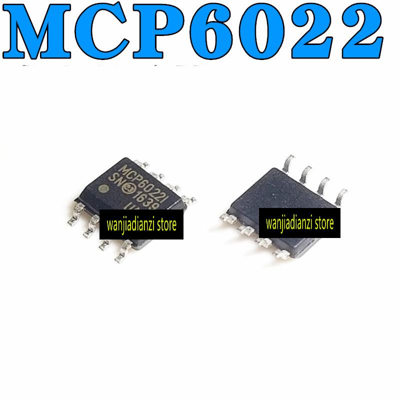 5PCS MCP6022-I/SN MCP6022I MCP6022-E/SN MCP6022E SOP8 Integrated Circuit Operational Amplifier IC Chip Patch SOP - 8
