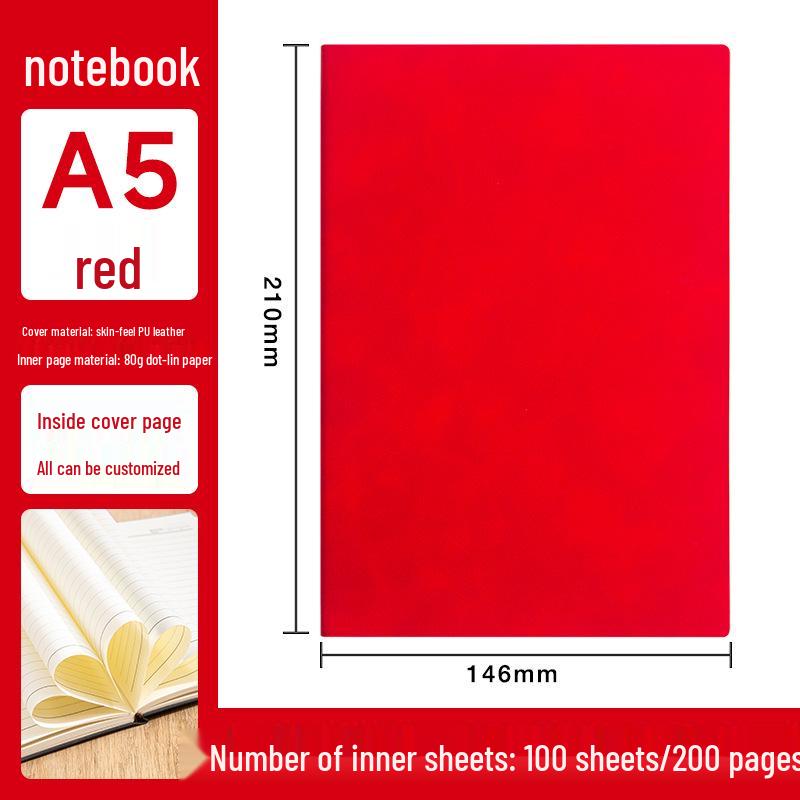 Custom Logo A5/B5 Leather Notebook Gift Set for Office Meetings
