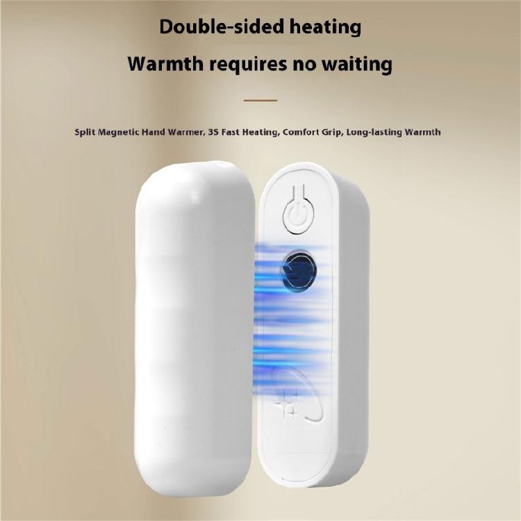 Hand Warmer Split Magnetic Charging Design 3 Temperature Modes Carbon Fiber Heating For Winter Comfort