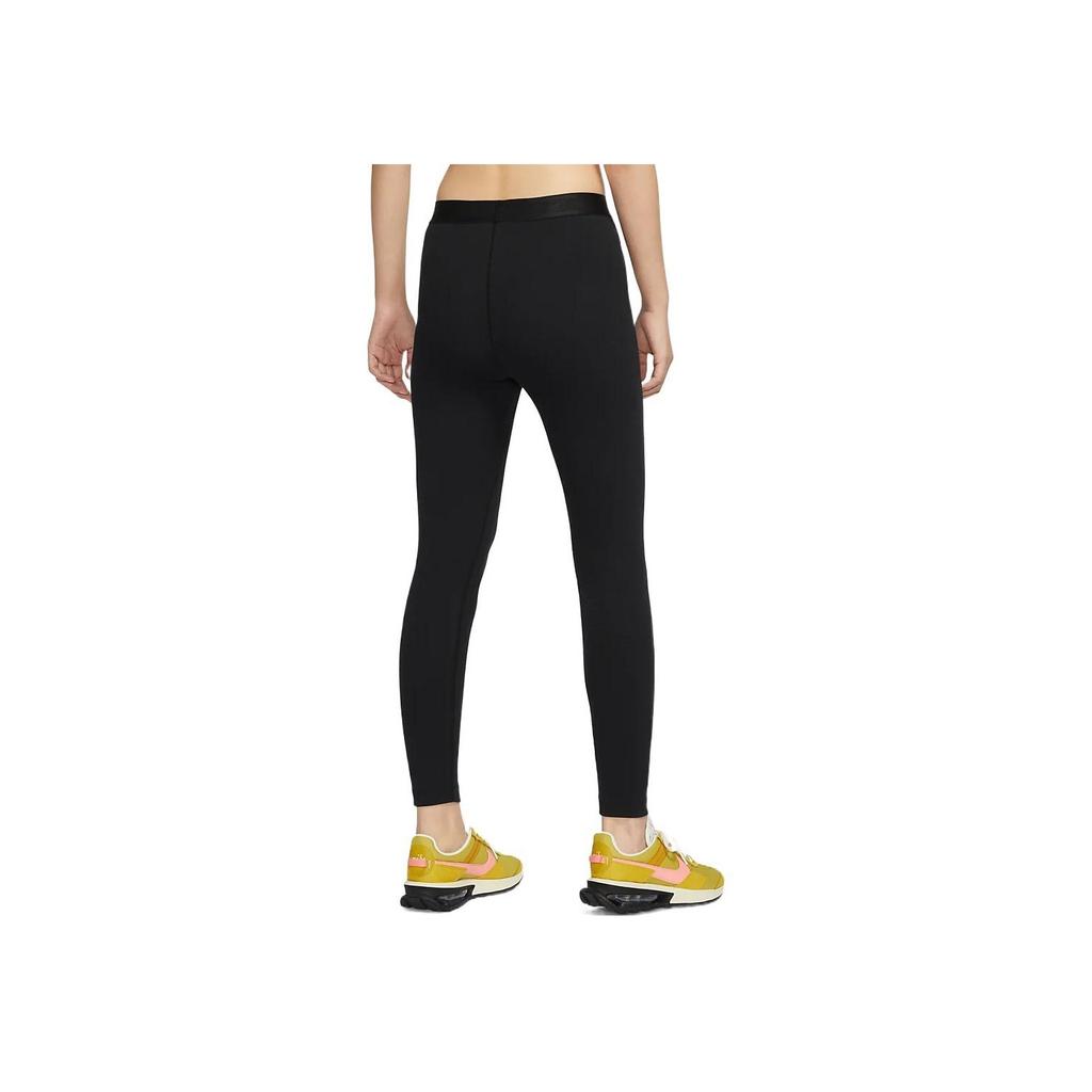 Nike High Waist Ribbed Gym Leggings Women Bottoms Black DM6072-010