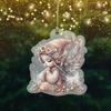 Fairy Cute Acrylic Car Hanging Ornament Colorful Cartoon Style Interior Decor Vehicles For