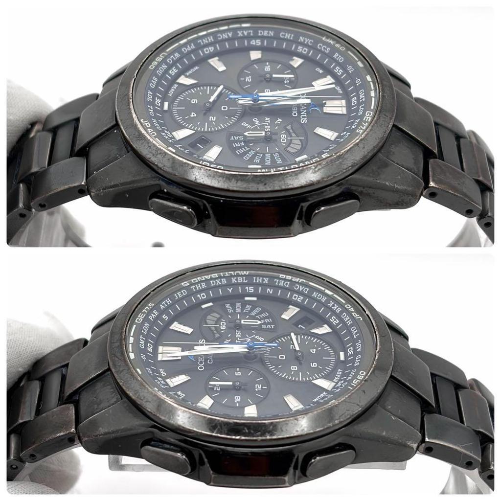 Used Operating Casio Oceanus OCW-M700 Radio Solar Titanium Condition Considered