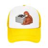 Punch Monkey Netz Baseballkappen für Erwachsene Sport Trucker Arbeiterkappe Papa Hut Verstellbar Polyester Golfmützen Sommer Trucker Kappe