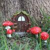 Leuchtende Feen-Tür- und Fensterhänger, Pilz-Steckset, Kreative Gartenbaum-Hängeornamente, Bodengestaltung