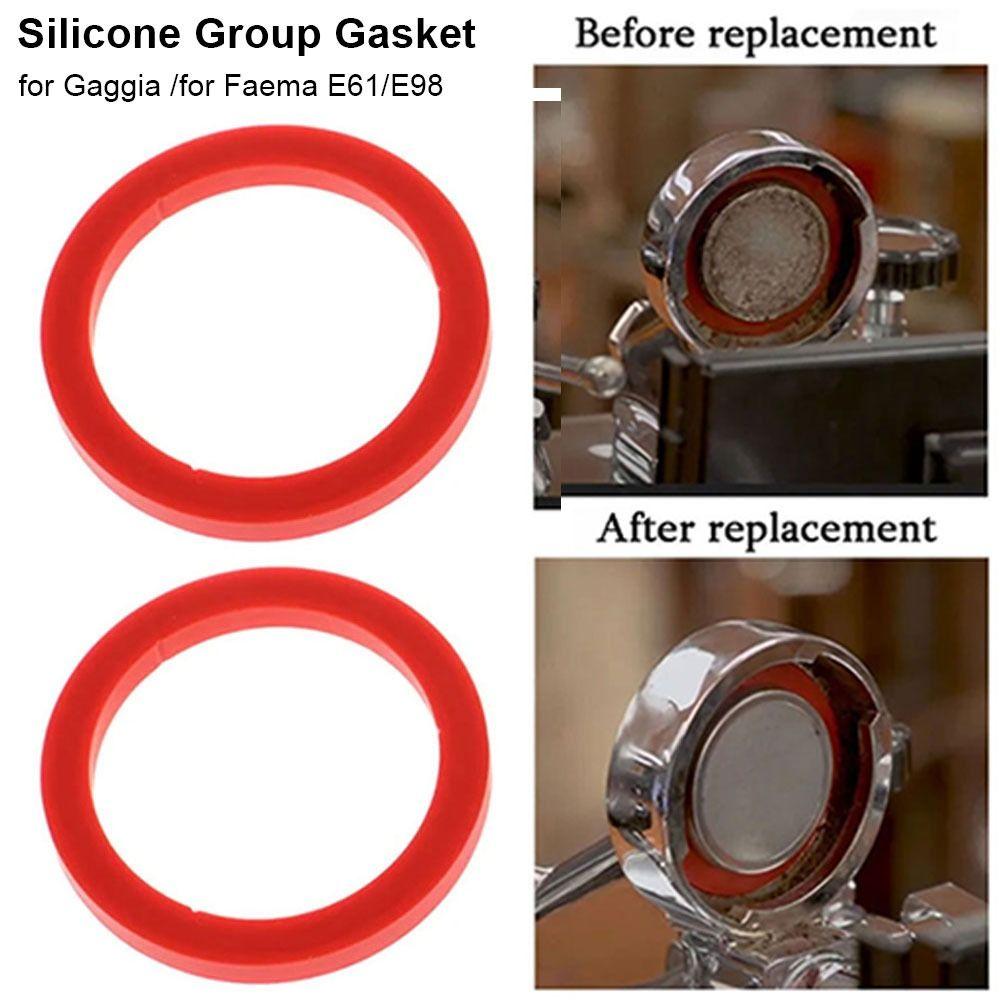 1 Stück Auslaufsicheres Brühgruppen-Dichtungsset E61 Dichtring Langlebige Silikon-Brühgruppen-Dichtung Kaffeegeschirr