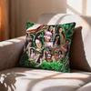 COOL Kpop Band KKatseye  Pillow Case Pattern Printed Pillowcase For Living Room Sofa Cushion Cover