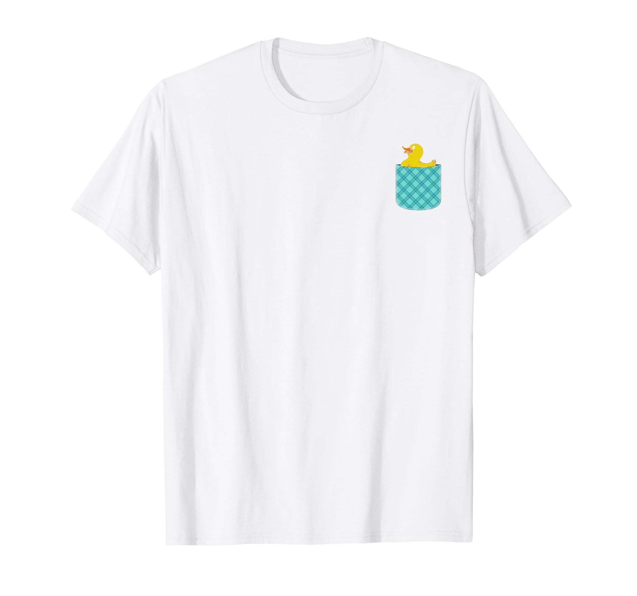 

Игрушка для ванной Утка для ванной Милая Нагрудный карман Пищащая утка Футболка белый