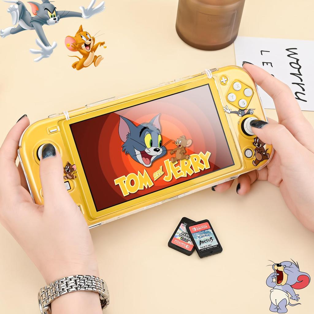 DLseego Switch Lite Clear Switch Light Transparent Switch Light Separate PC Ultra Easy Full Cute Case, Case, Cover, Cover, Material, Lightweight,