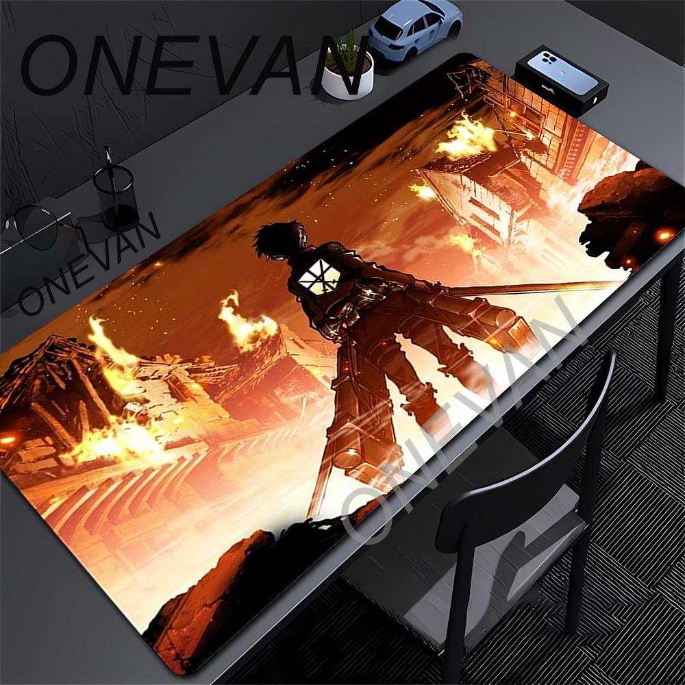 Útok Titánů Anime Velká Podložka pod Myš s Zámkovým Okrajem Počítačová Podložka pod Myš XXL S Herní Podložka pod Myš Herní Podložka pro Notebook Klávesnici Podložky pod Myš Koberec