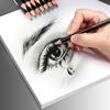 14Pcs Professional Sketch Pencil Kit HB 2H 4H B 2B 3B 4B 5B 6B 7B 8B 10B 12B 14B Graphite Art Hand-Painted Pen School Stationery